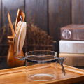 Robinet de pot de sel en verre logo personnalisé pas cher avec couvercles à clip pots en verre pour cornichon